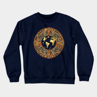 Historic Map Renaissance Tapestry Travel History Tour historical traveler Crewneck Sweatshirt